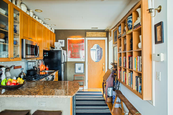 Add String Lights to Your Kitchen Cabinets for Halloween